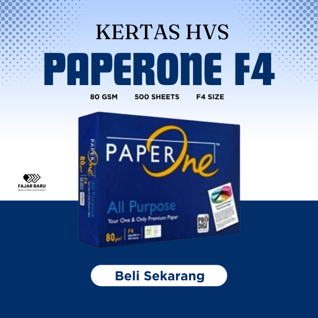 

Kertas HVS PaperOne F4 80 GSM