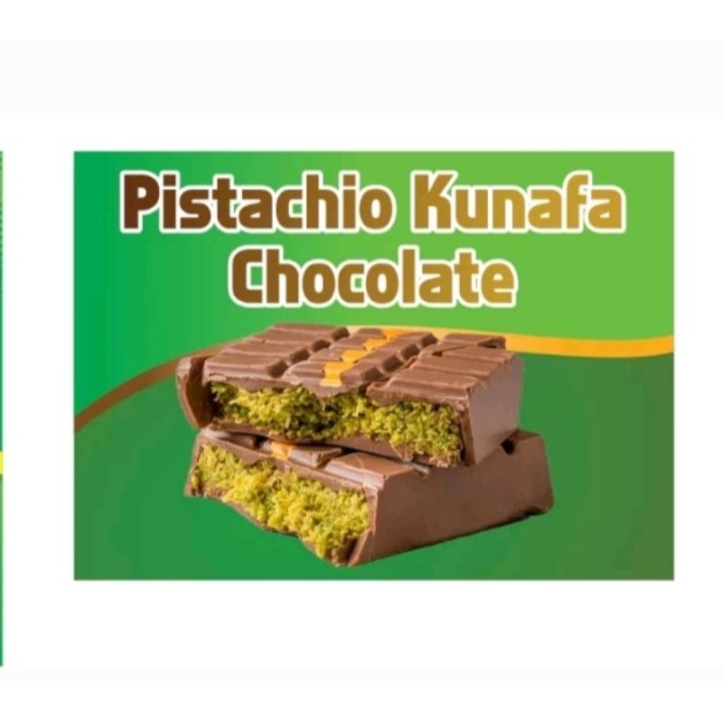

Pistachio Kunafa Chocolate