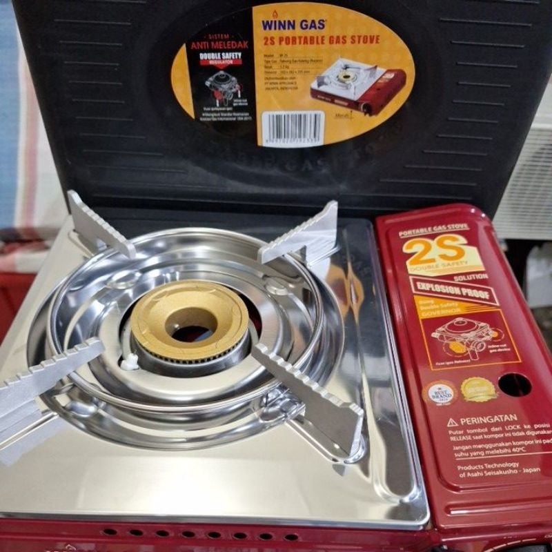 KOMPOR PORTABLE WINN GAS W-25 MERAH