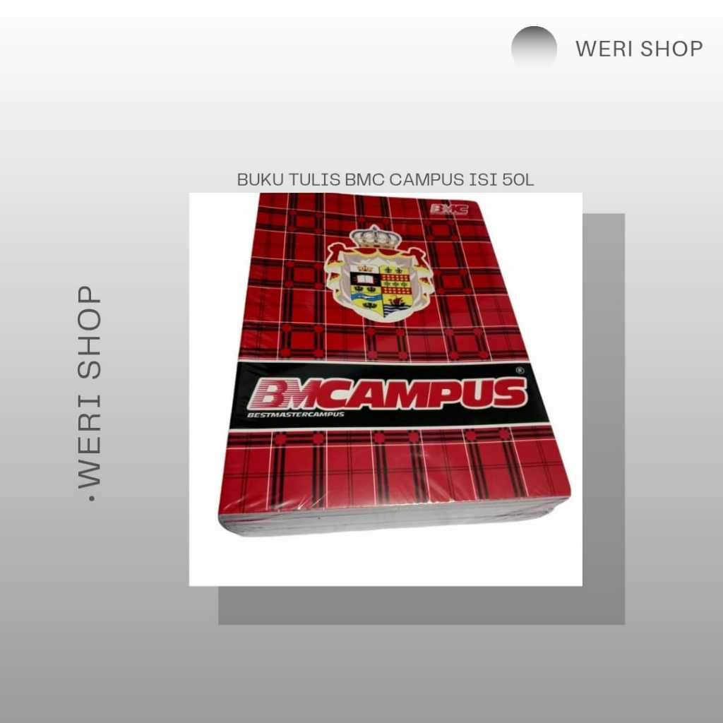 

BUKU TULIS BMC CAMPUS ISI 50 LEMBAR (1 PAK ISI 10 PCS)