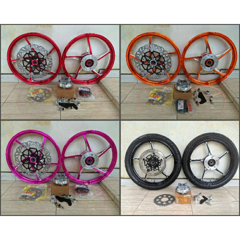 VELG VND MUTAKIN ENKEI pnp CRF KLX fullset lengkap bosh kanan kiri