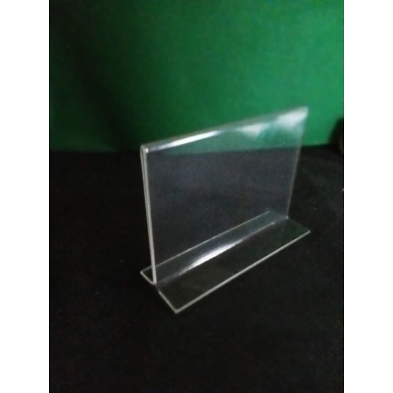 

Akrilik Tentcard Uk 10x21cm landscape T tebal 2mm