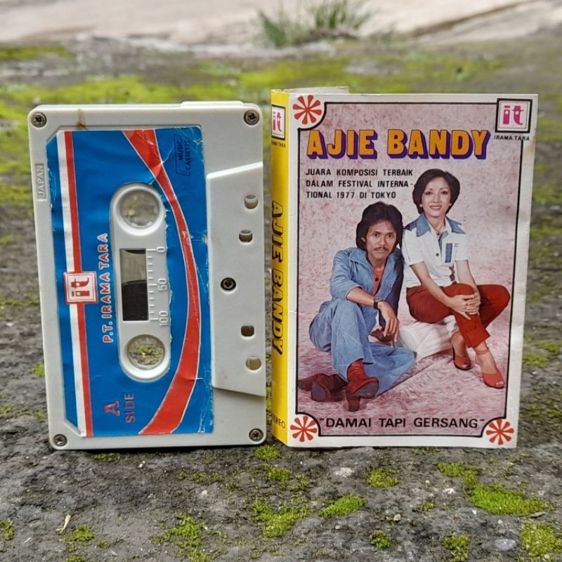 Vintage AJIE BANDY - Damai Tapi Gersang (1970s) ORIGINAL Irama Tara INDONESIA CASSETTE TAPE