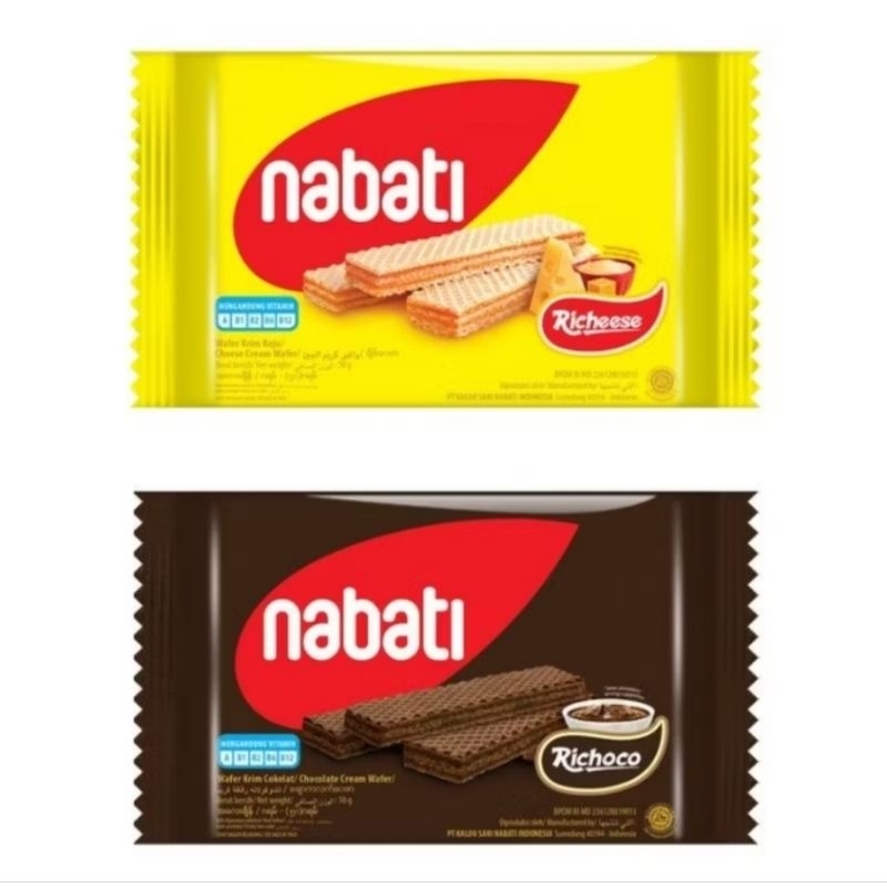 

Nabati Wafer Chocolate/Keju 43gr x 10 pcs