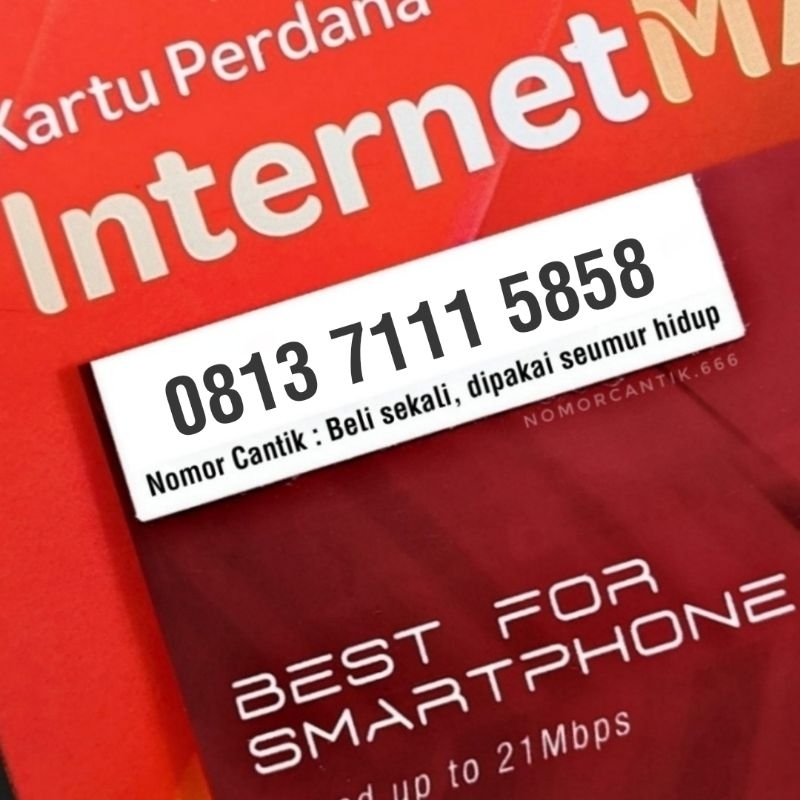 Nomor Cantik Kartu Perdana SimPATI dan As Telkomsel Combo Sakti 0813 7111 5858 mapan mapan 58 58