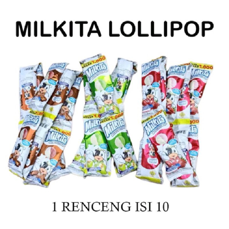 

PERMEN MILKITA LOLIPOP renceng isi 10 pcs