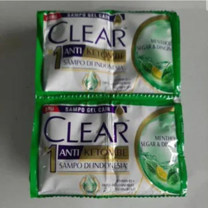 clear shampo renteng isi 12 sachet/shampo clear sachet
