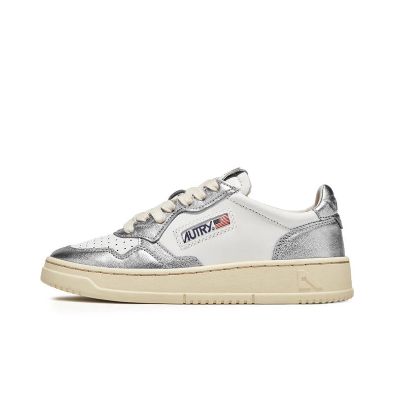 Autry Medalist Low Bicolor Sneakers Silver