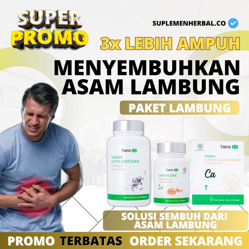 CHITIN CHITOSAN DAN SUSU KALSIUM MURNI ASAM LAMBUNG TERBAIK DIDUNIA Tiens Paket Asam Lambung Maag Ge