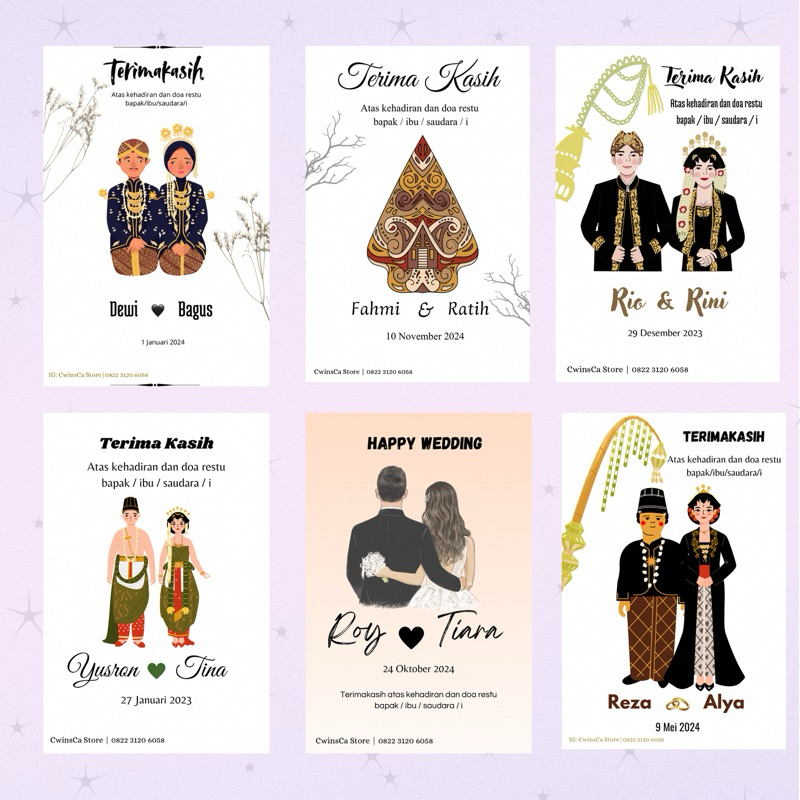 Hang Tag Custom 100 pcs / Hang Tag Souvenir / Kartu souvenir pernikahan / Kartu Souvenir Murah / Kar