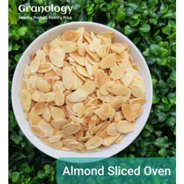 

Roasted Almond Slice / Kacang Almond Slice Oven (100 gram) by Granology