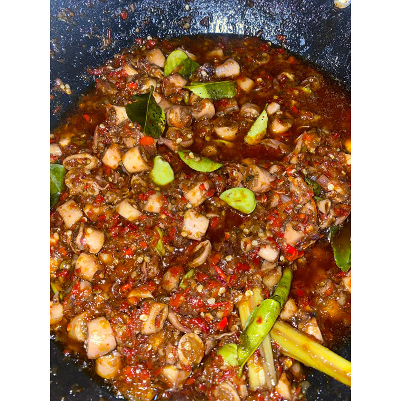 

sambal cumi pete