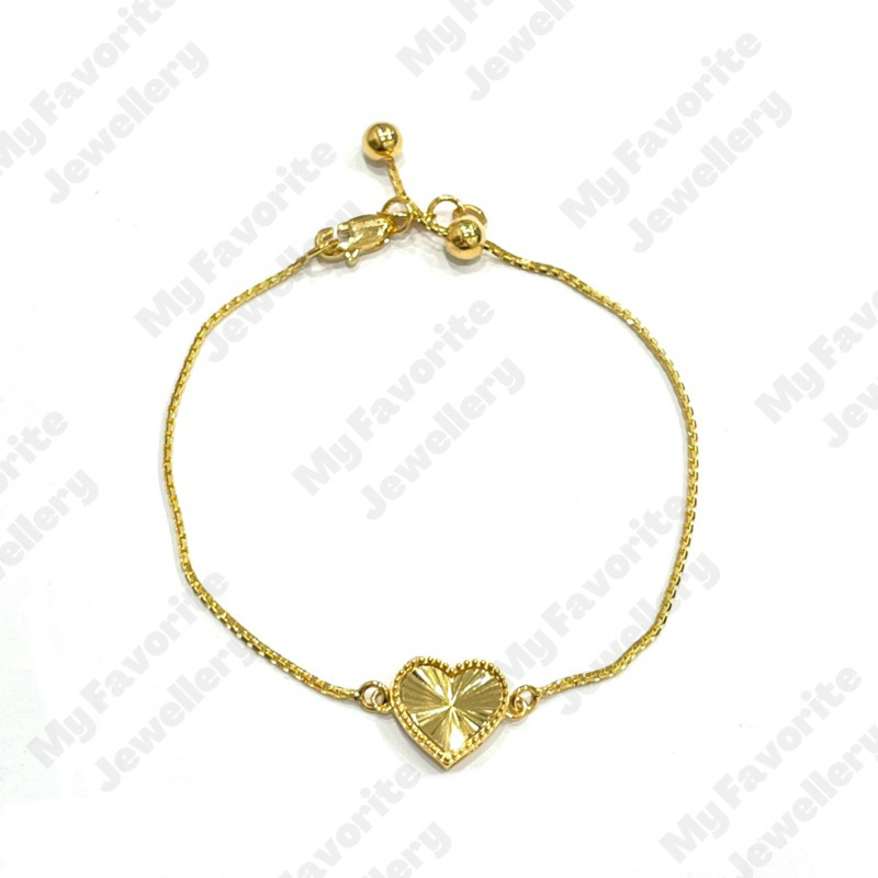 Gelang Serut Love Trend Emas Asli Kadar 700 Hadiah