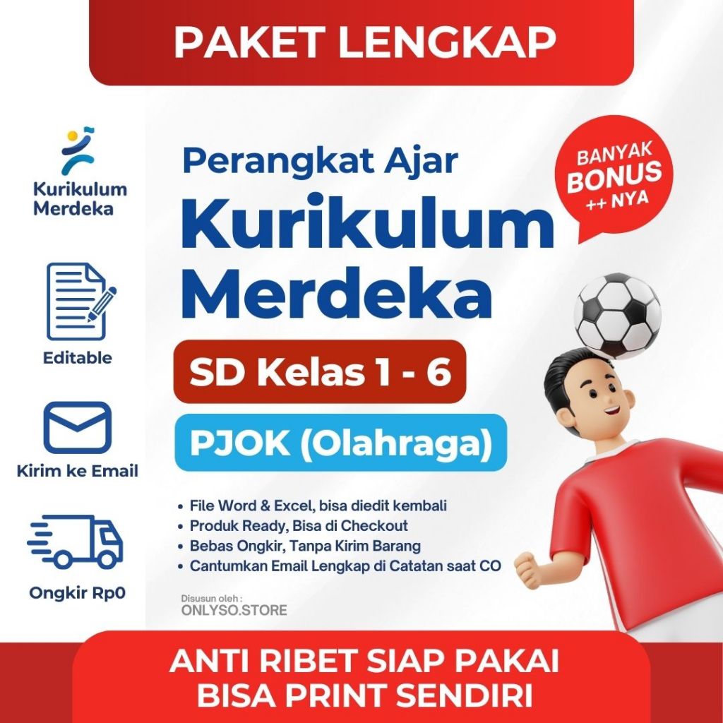 Kurikulum Merdeka Perangkat Ajar Mata Pelajaran IKM PJOK Jenjang SD Kumer Modul Pembelajaran IKM
