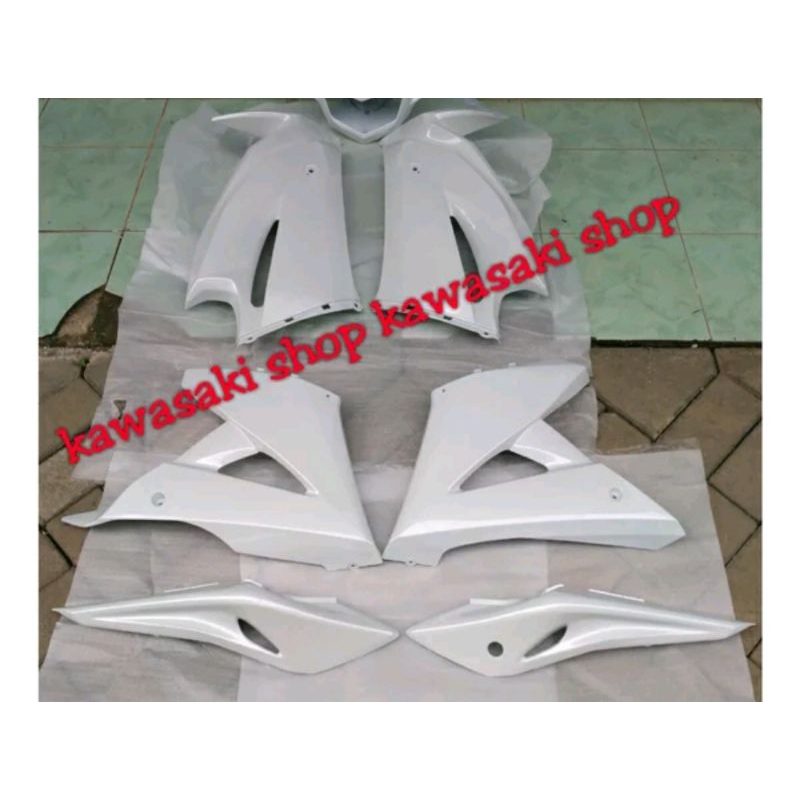 fairing body set ninja rr new putih original tanpa batok
