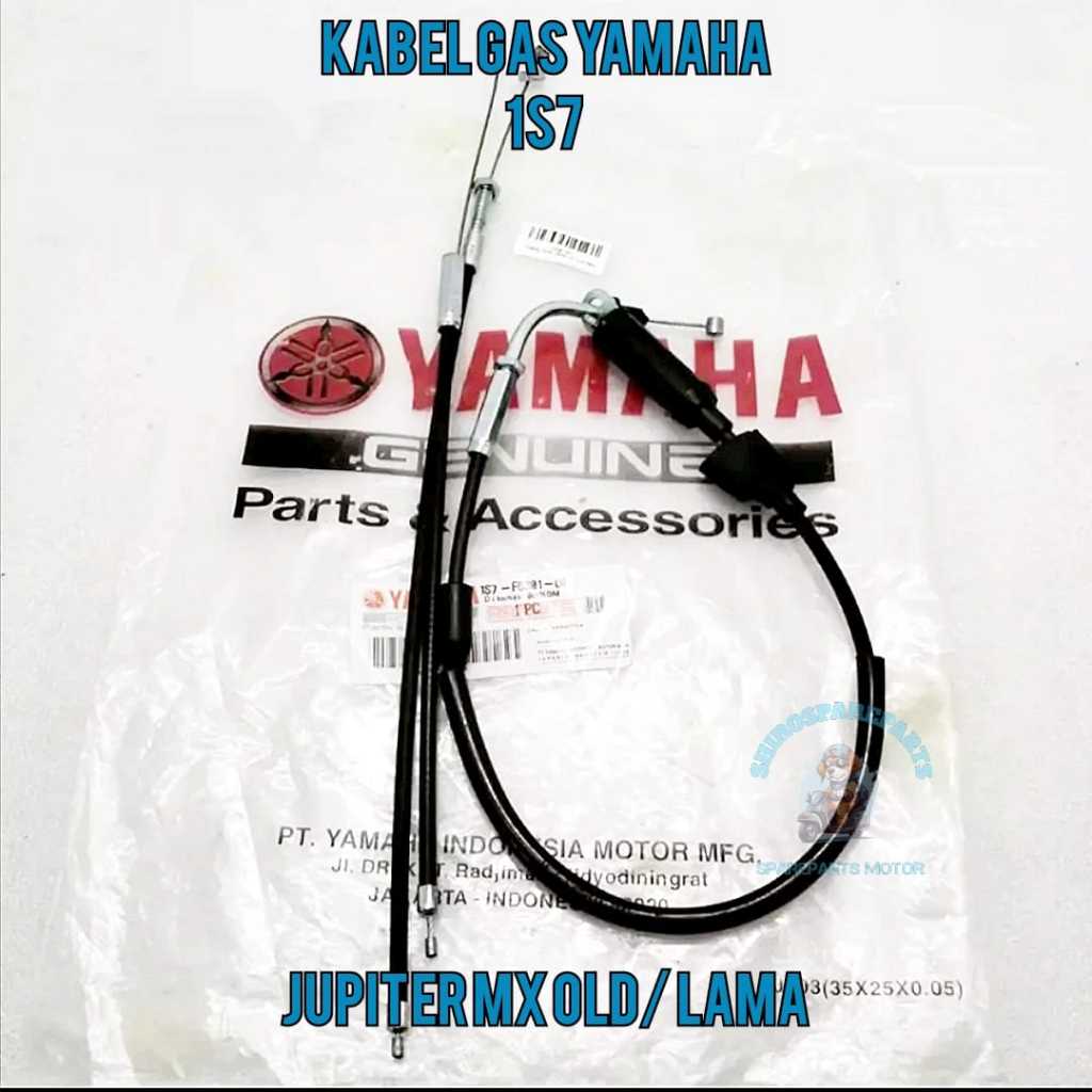 KABEL GAS ASLI ORIGINAL YAMAHA 1S7 UNTUK MOTOR JUPITER MX OLD / LAMA