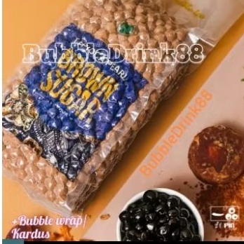 

Brown Sugar Pearl No.1 Best QualityBubble Hitam Rasa Brown Sugar/ Black Tapioca Pearl Brown Sugar (8mm) @1kg
