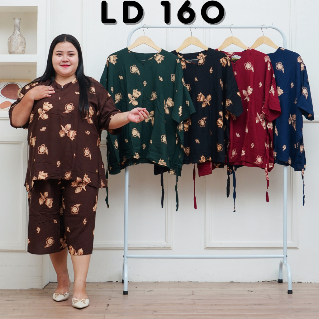 SETELAN ONE SET WANITA GOGO SUPER JUMBO LD 160 BUSUI BUMIL BEST SELLER