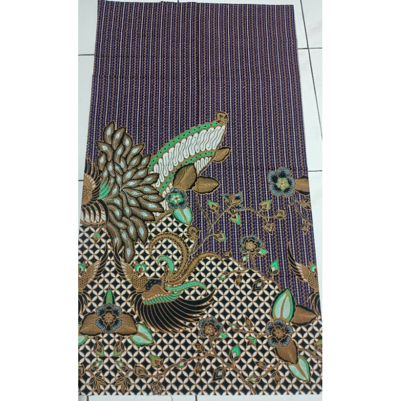 Karpet Batik Motif Daun dan Bunga