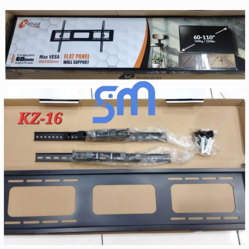 Bracket tv LED LCD Kenzo KZ-16 60-110 inch KZ16