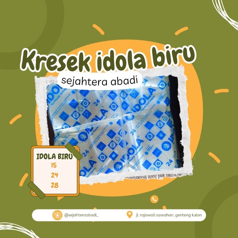 KRESEK IDOLA BIRU HDPE | KANTONG KRESEK BENING