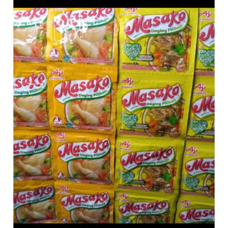 

(1 renceng isi 12pcs) MASAKO kaldu ayam uk 8,5gr rencengan, masako kaldu ayam