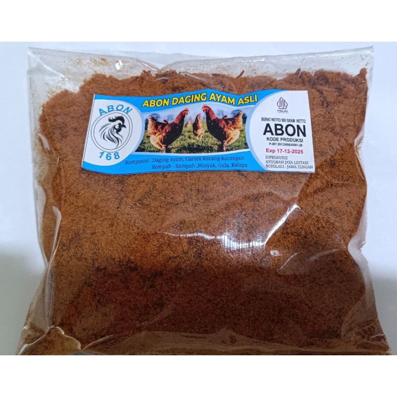 

ABON AYAM 168 BIRU 250g dan 500g