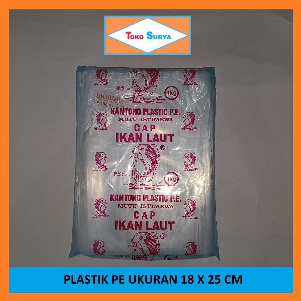 Plastik PE Bening Ukuran 18 cm x 25 cm