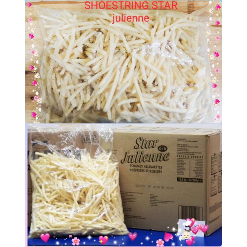 

KENTANG SHOESTRING 2.5KG STAR JULIANNE/kentang goreng