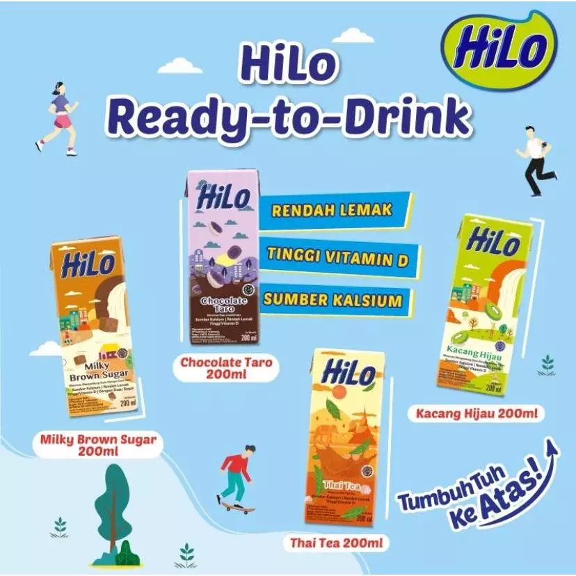 

Susu Hilo UHT 200ml Ready To Drink - Minuman Sumber Kalsium Rendah Lemak