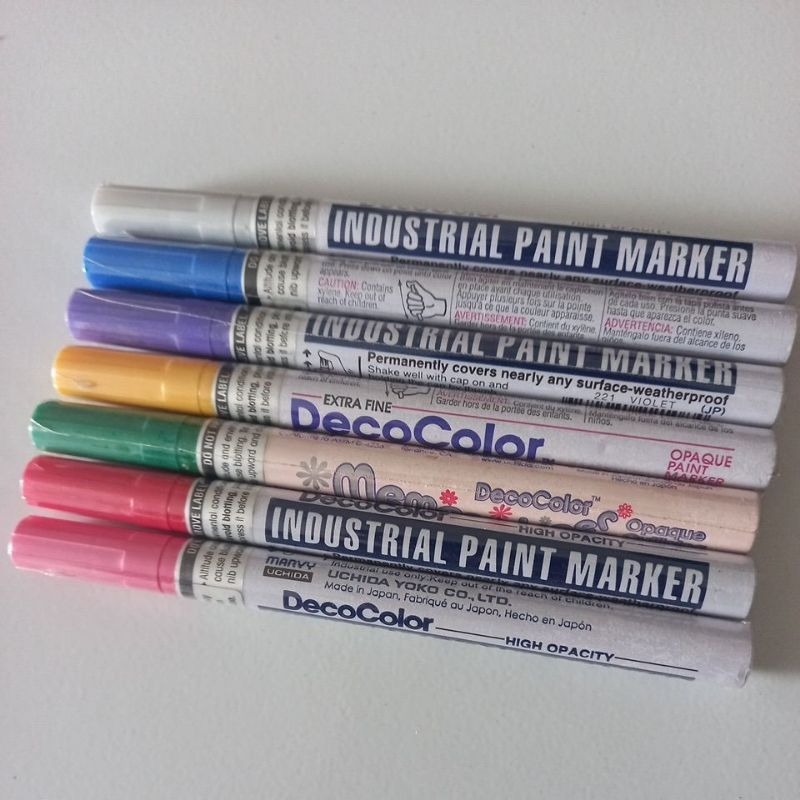 

Marvy Uchida Spidol Deco Color Made in Japan Asli INDUSTRIAL PAINT MARKER Warna