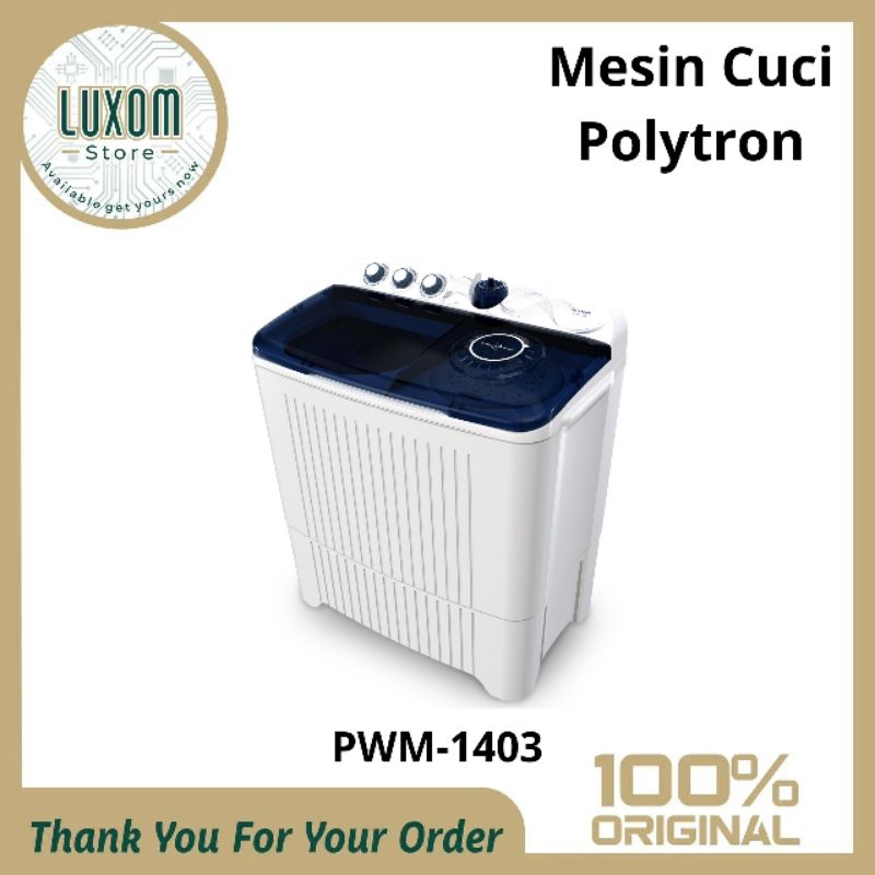 Mesin Cuci Polytron PWM-1403 (14kg) /mesin cuci Polytron 2 tabung/mesin cuci /Polytron