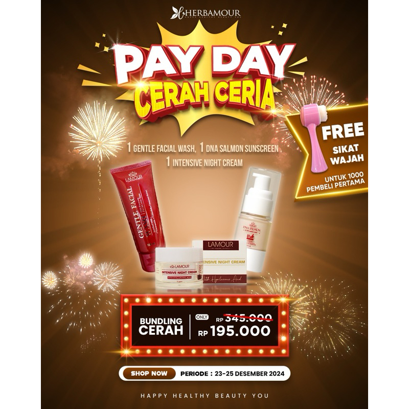 

PROMO BUNDLING FACIAL WASH DBA SALMON SUNSCREEN INTENSIVE NIGHT CREAM FREE SIKAT WAJAH