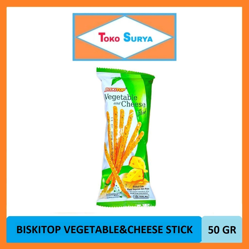 

Biskitop Vegetable Cheese Stick 50 Gr (Pcs)