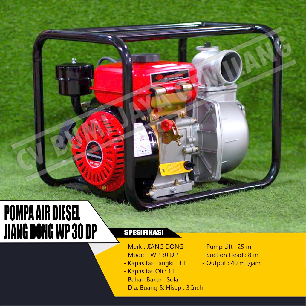 MESIN POMPA AIR / WATERPUMP JIANGDONG WP 30 DP SOLAR