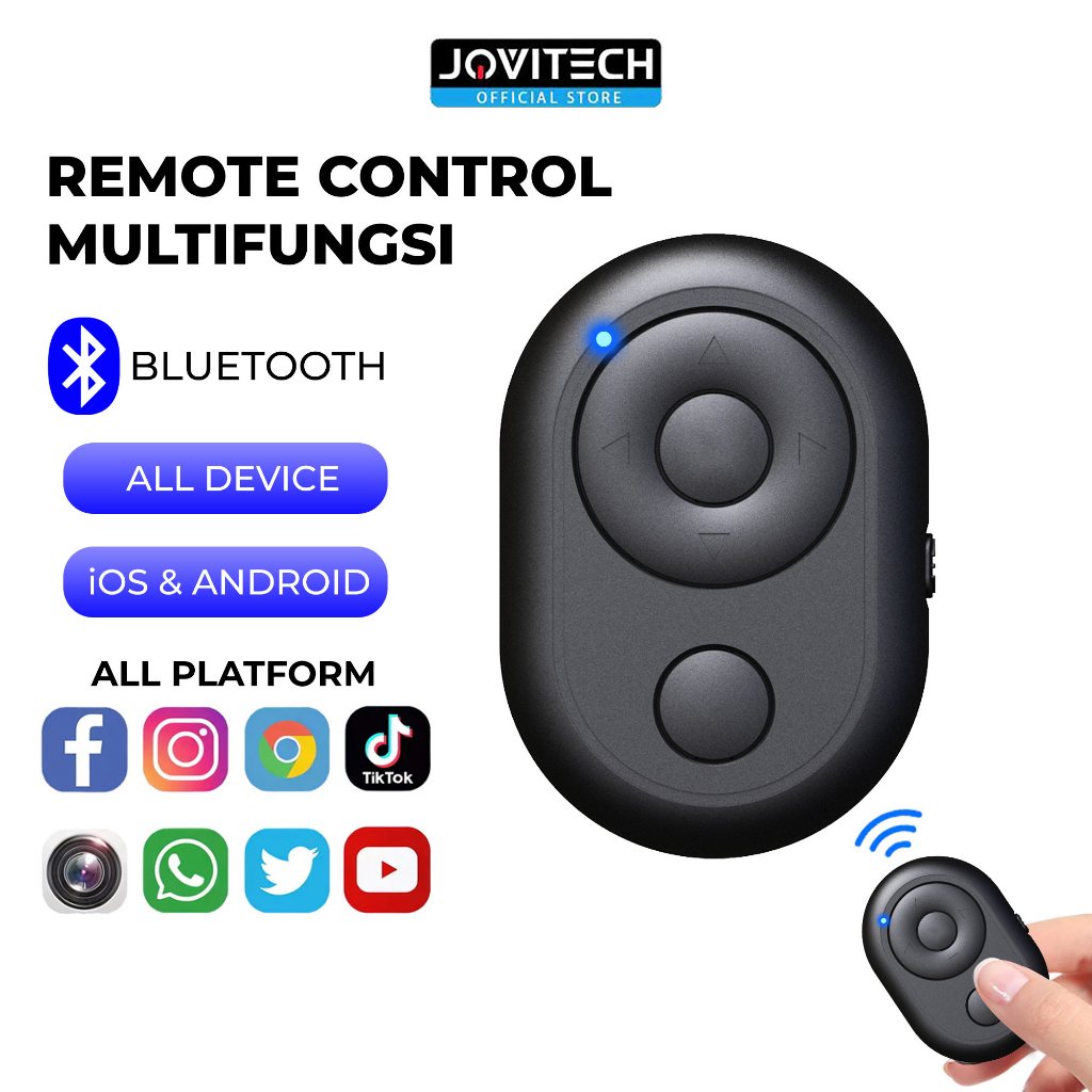 Jovitech RC01 Remote Control Bluetooth Multifungsi Selfie Camera Smartphone Remote Shutter Wireless 