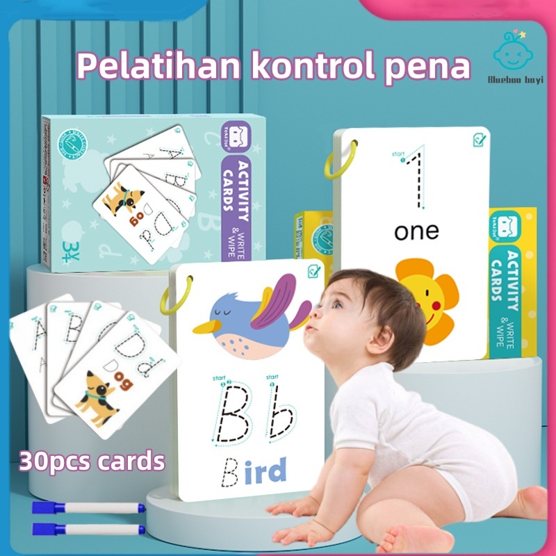 

（Ready Stock）60 Page Buku Kerja Penelusuran Ajaib Anak dengan Kontrol Pena yang Dapat Dihapus Mainan Edukasi Menggambar Latihan Menulis Titik Ke Titik Berpikir Reusable Magic Workbook Buku Edukasi Anak Belajar Tracing Wipe and Clean Book Activity