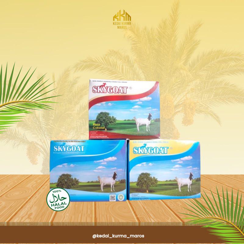 

SKYGOAT - Susu Kambing Etawa Sky Goat Isi 10 Sachet Bubuk Full Cream, Coklat dan Propolis