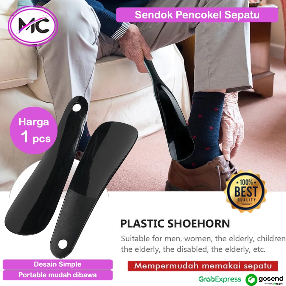 Sendok Sepatu Plastik Shoe Horn Sendok Sepatu Lepas Pasang Pakai Sepatu Wanita Pria Shoes Tree Congk