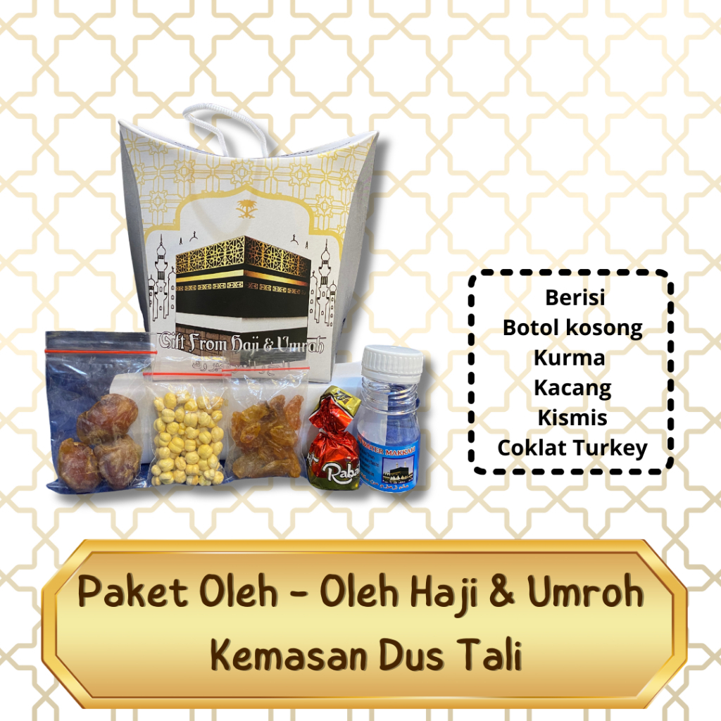 

PAKETAN DUS TALI OLEH OLEH HAJI DAN UMROH