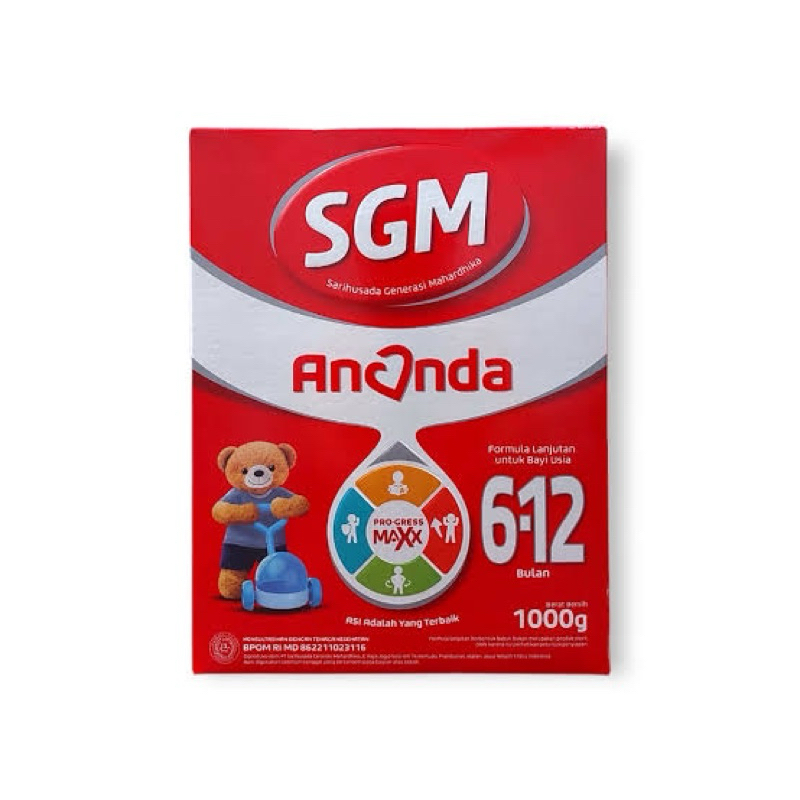 

Susu SGM Ananda 6-12 bulan 1000gr murah Original 100%