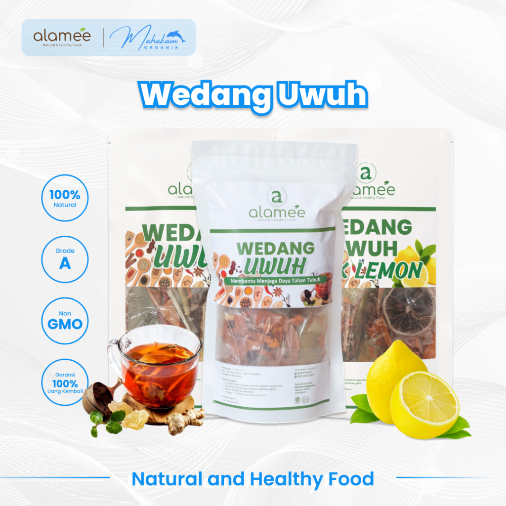 

ALAMEE Wedang Uwuh Komplit Premium Asli Rempah Minuman Herbal Alami Langsung Seduh Lengkap JSR