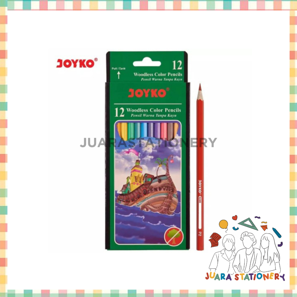 

Joyko Pensil Warna 12 Warna Panjang CP-109 - (875) Bisa Dihapus 12 warna Panjang CP109 / Pinsil Warna / Pengsil Warna