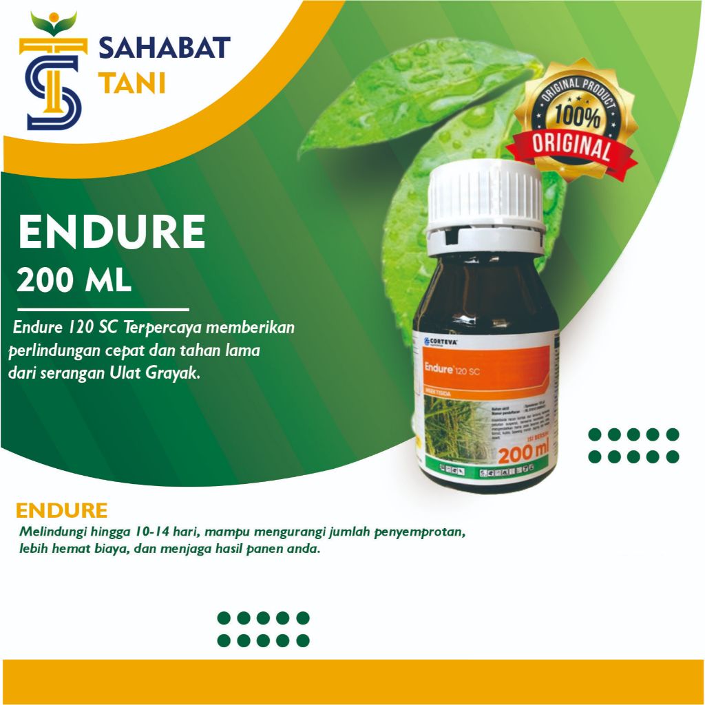 Endure 120SC 200 ML , 100 ML -  Insektisida Obat Pembasmi Hama Ulat Tanaman