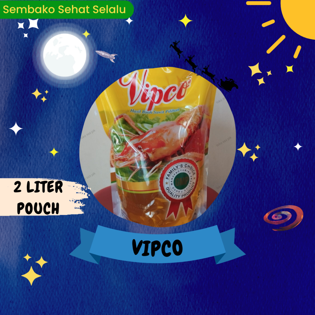 

Minyak goreng Vipco 2 Liter/pouch