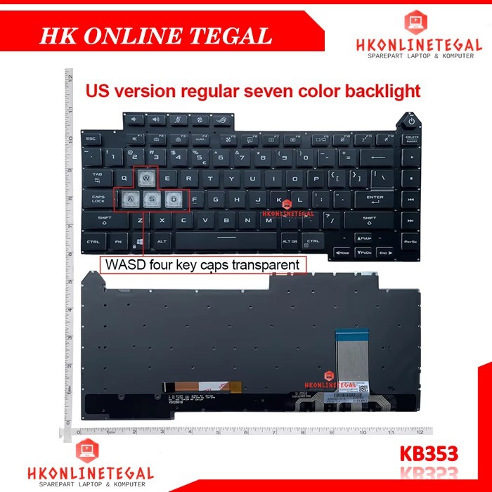 Keyboard Laptop ASUS ROG Strix G15 G513 G513RW G513RC G513RM G513QR G513QE G513IM G513IE G513IC With