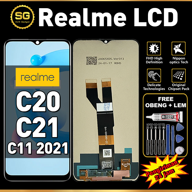 LCD Realme C20 C21 C11 2021 Original Fullset FREE GIFT Touchscreen asli Ori