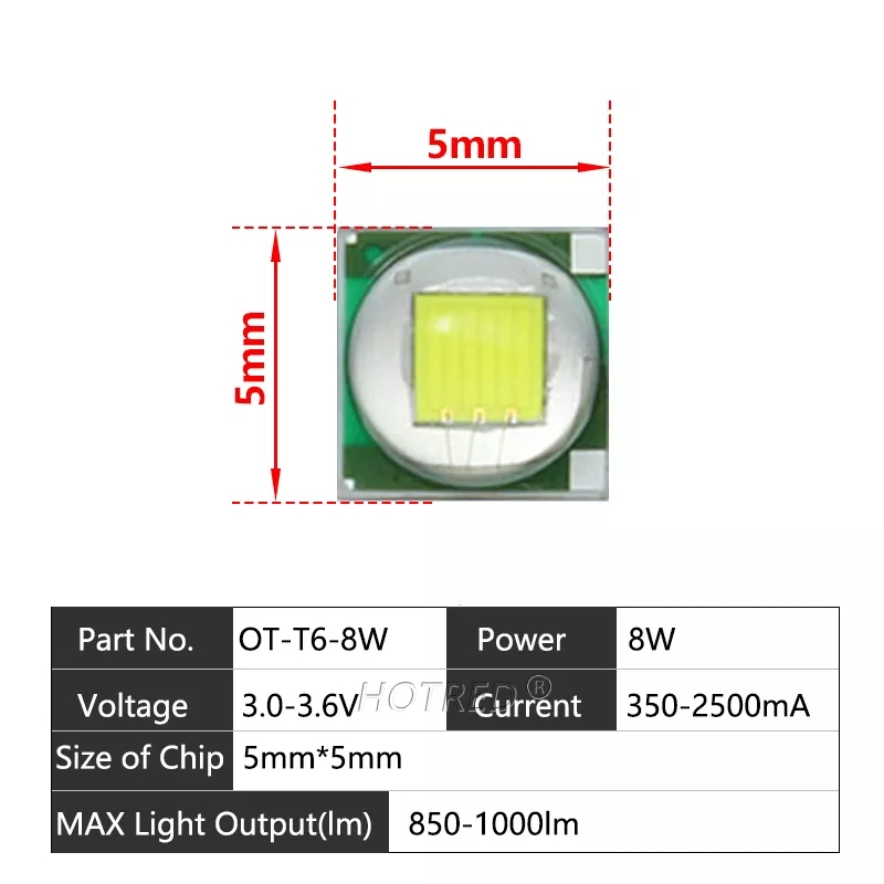 XML T6 8w White