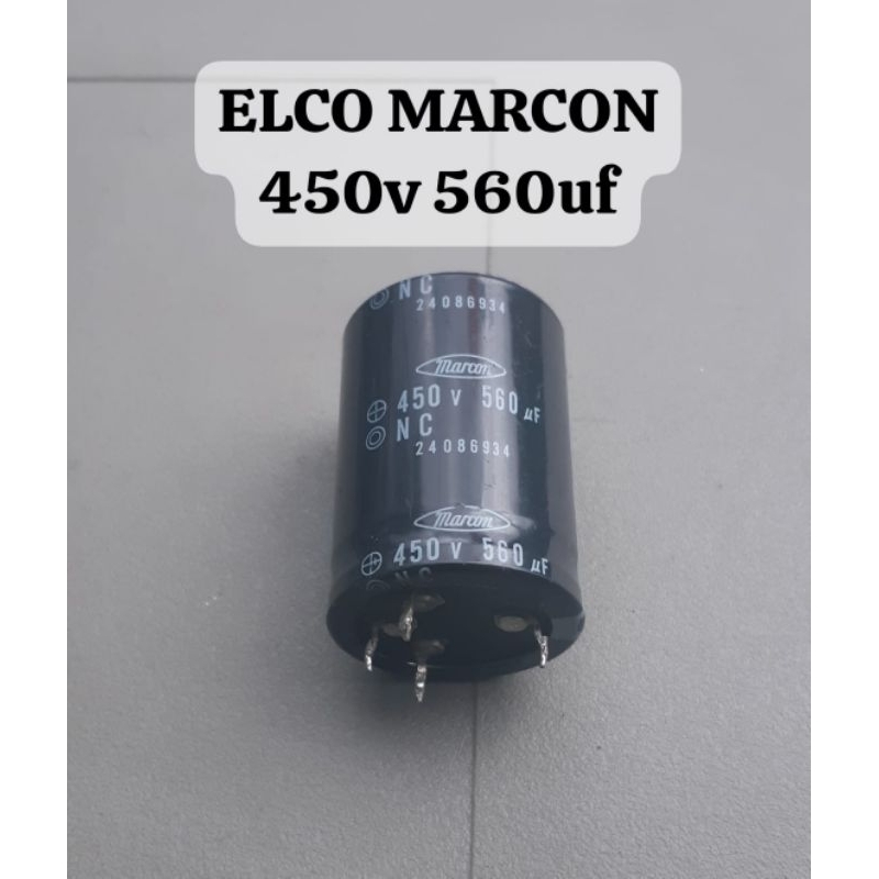 ELCO MARCON 450v 560uf ORIGINAL COPOTAN