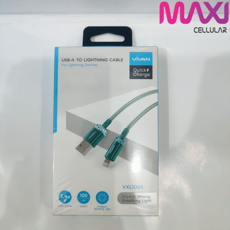 Kabel Data Vivan VXL100S Lightning Fast Charging